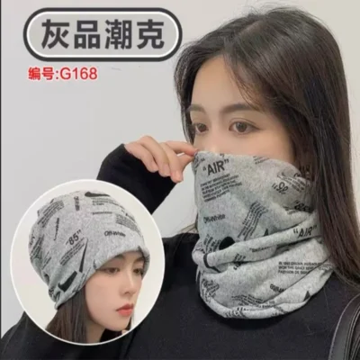 Fashion Double Head Cap Bib Twist Cap Multi-Functional Printed Scarf Cover Cap Neck Cap Face Mask Headscarf Cap C081