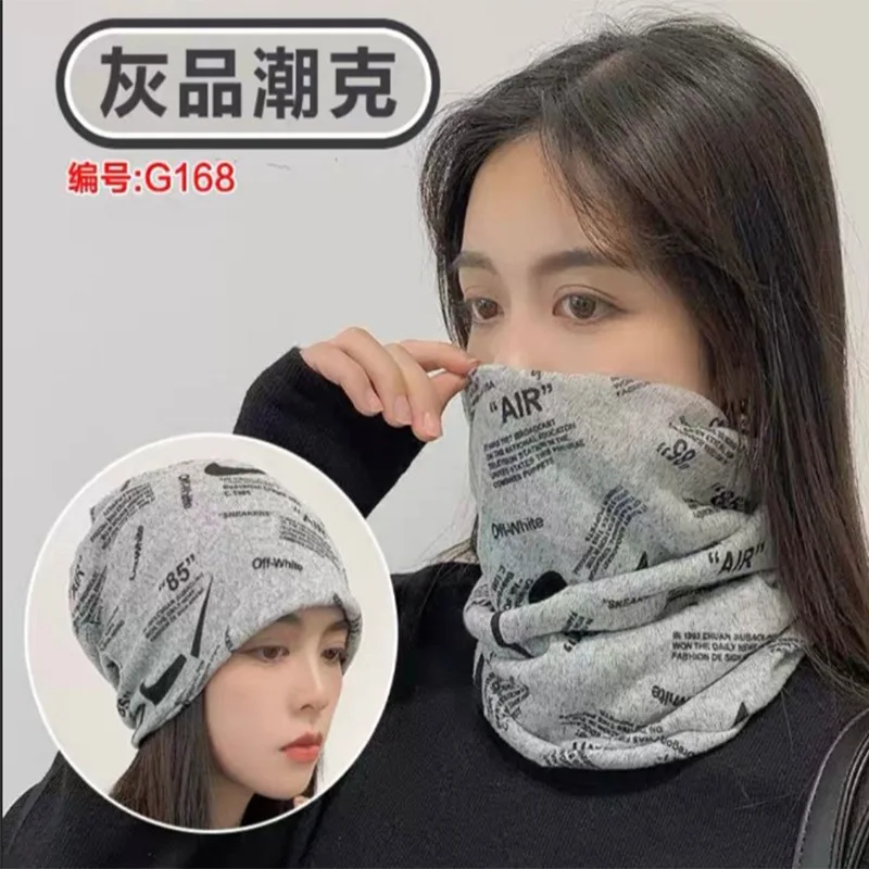 Fashion Double Head Cap Bib Twist Cap Multi-Functional Printed Scarf Cover Cap Neck Cap Face Mask Headscarf Cap C081