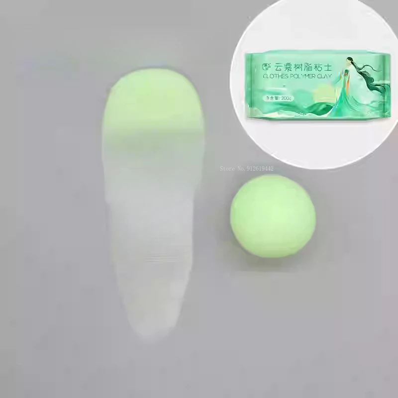 200g/ Bag Novice Large Package Transparent Bendable Resin Clay DIY Cartoon Doll Animation Character Costume Making Resin Clay