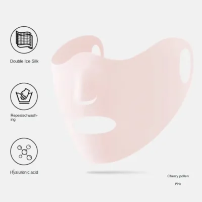 Anti-uv UPF50+ Ice Silk Sunscreen Mask Traceless Summer Outdoor Sports Face Mask Breathable Exposed Mouth Nose Golf Mask