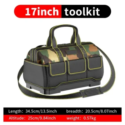 Professional Electrician Tool Bag - Reflective, Waterproof, Multi-Pocket, Durable Oxford - 4 Sizes Available