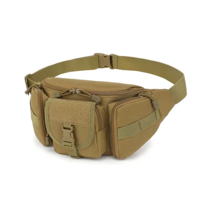 Outdoor Waist Bag Men's Waterproof  Camouflage Hunting Hiking Climbing Nylon Mobile Phone Belt Pack Combat Bags