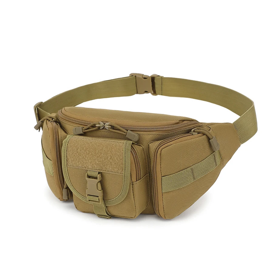 Outdoor Waist Bag Men's Waterproof  Camouflage Hunting Hiking Climbing Nylon Mobile Phone Belt Pack Combat Bags