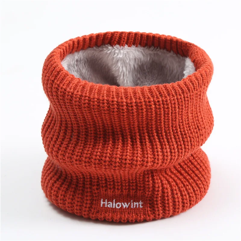 Fashion Unisex Cashmere Plush Warm Winter Ring Scarf Women Men Knitted Full Face Mask Snood Neck Scarves Bufanda Thick Muffler