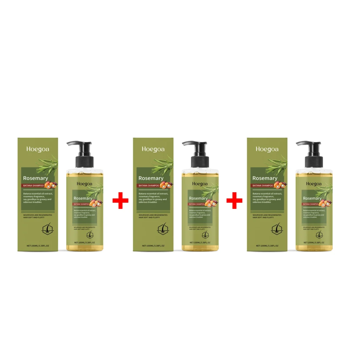 Rosemary Shampo For Hair Growth Strengthening Improve Dry Damaged Hair Cleaning Scalp Anti Dandruff Thickening Hair Care Shampoo