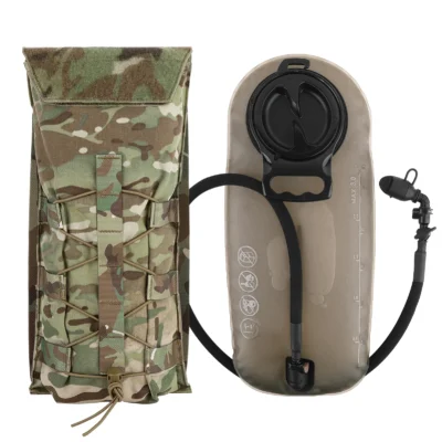 KRYDEX 500D Tactical 1.5L 3L Water Bladder Pouch Modular 100 50 Oz Hydration Carrier MOLLE Pack Bag Pouch Hunting Outdoor Gear