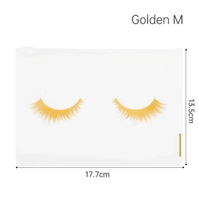 10pcs Eyelash Aftercare Bags With Zipper Toiletry Makeup Pouch Cosmetic Travel Beauty Tool Packaging Lash Extension Supplies