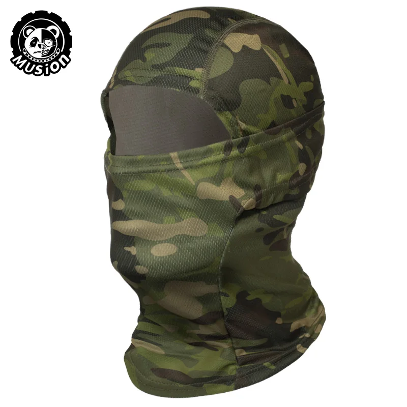 Musion Motorcycle Balaclava Sun Protection Full Face Mask Breathable Mesh Airsoft Mask Balaclava Bicycle Cycling Head Cover Unde