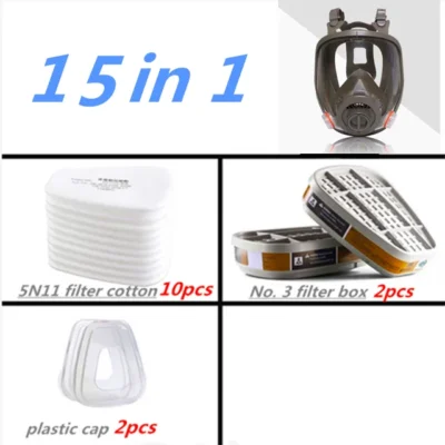 6800 Anti-gas full face mask spray paint chemical grinding activated carbon for gas mechanical polishing logging coating welding