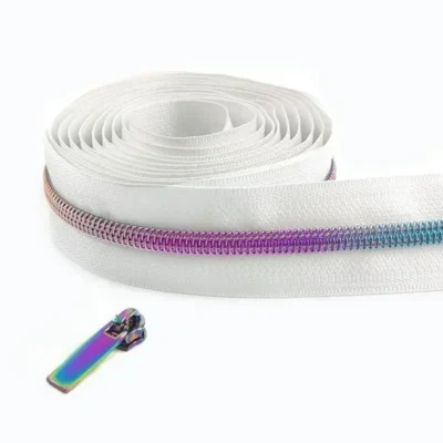 2/5/8/10M 5# Meetee Sewing Nylon Zipper Tape Clothes Zippers Puller Head Bag Jacket Zip Coil Closure Replace Repair Accessories