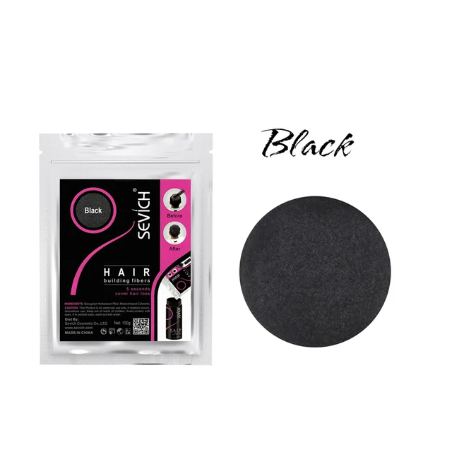 Sevich 500g Refill Hair Fiber Anti Hair Loss Product 10Color Keratin Instant Hair Growth Fiber Refill Hair Building Fiber Powder