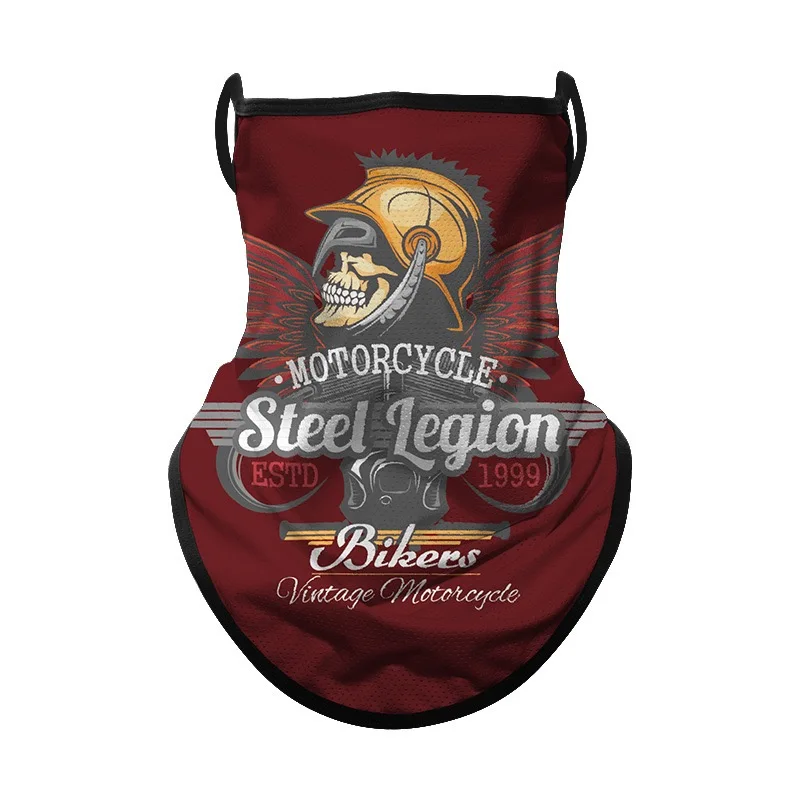 Motorcycle Face mask Breathable Scarf Multifunctional Half Face Mask Snowboard Neck Triangle Scarf Hats