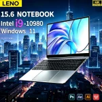 LENO 15.6 Intel i9-10980 Gaming Office Laptop 1080P FHD 16GB RAM 1TB 2TB SSD Fingerprint Unlock Excellent Cost Performance and