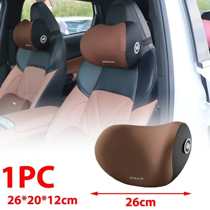 Auto Memory Foam Seat Cushion Set Headrest & Lumbar Pillow Support for Driving Comfort Car Back Neck Cushion Accessories