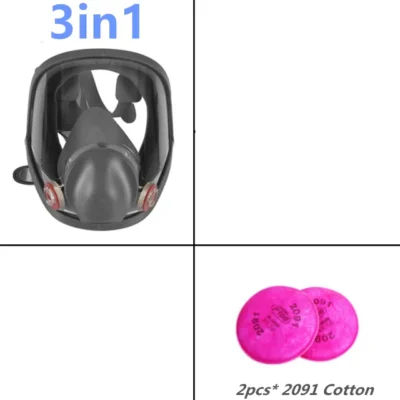 27 In 1 6800 Industrial Painting Spraying Respirator Gas Mask 2 In 1 Suit Safety Work Filter Dust Full Face Mask Replace MMM