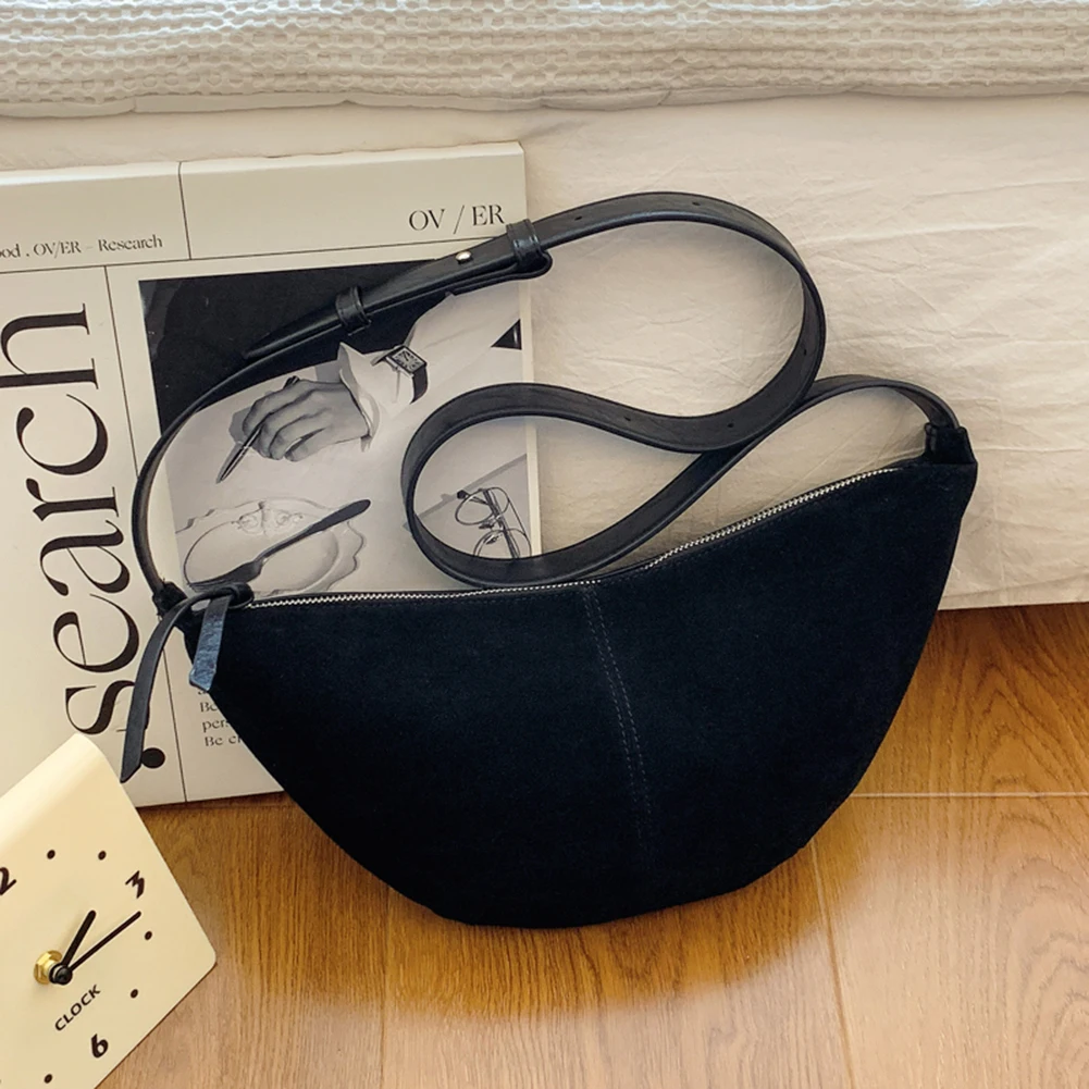 Simplicity Suede Zipper Ladies Shoulder Bags Trend 2024 Fashion Crossbody Bags for Women Winter Shopper Bag Bolsas Femininas