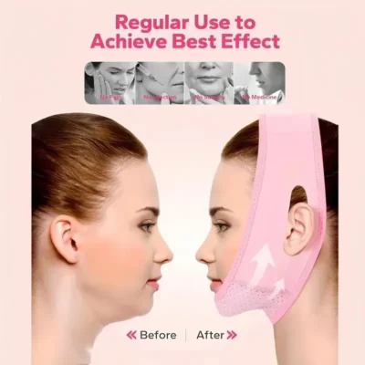 YANBIGUO Reusable V-Line Mask Facial Slimming Strap Double Chin Reducer Chin Up Mask Face Lifting Belt V Shaped Slimming Face