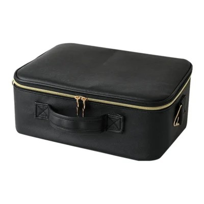 Smart 3 Color LED Cosmetic Case With Mirror Travel Makeup Bag Large Size Female Beauty Skincare Product Makeup Case For Women