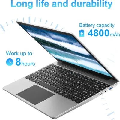14 Inch 12GB LPDDR4 RAM 512GB SSD ROM  Windows 10 Computer Laptop PC 4-Core Processor WIFI 1080p FHD IPS Screen with Celeron