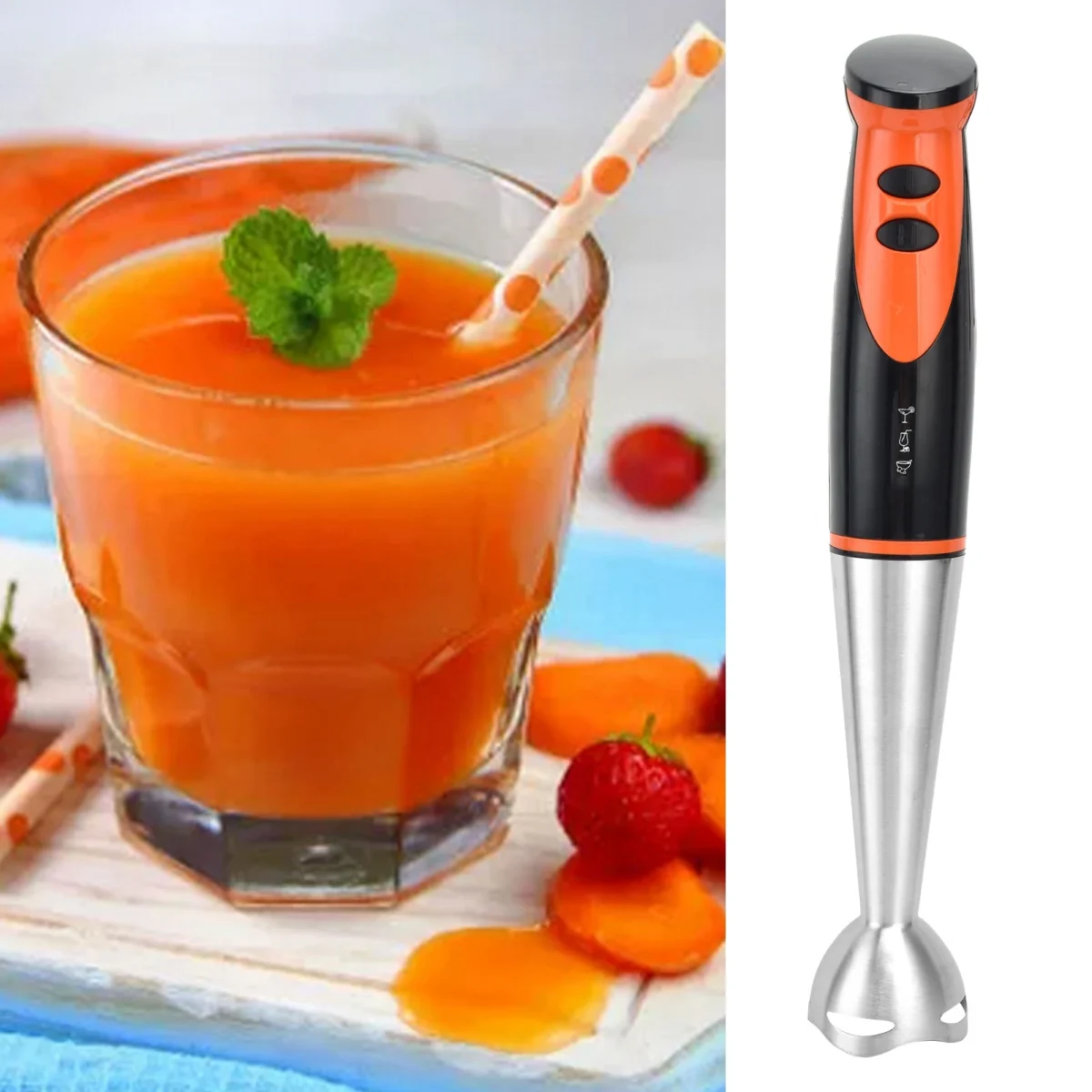 Electric Handheld Blender Food Mixer Eggbeater Food Processor Kitchen Appliance EU Plug 220V