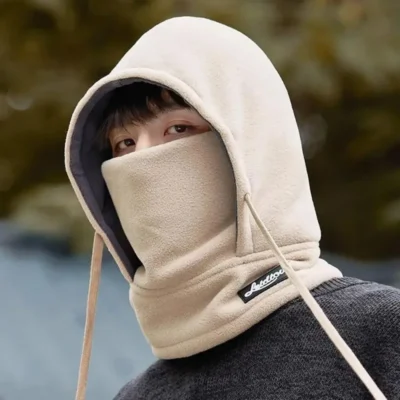 New Winter Full Face Mask Fleece Skiing Balaclava Hat Windproof Winter Warm Plush Neck Warmer Hood Outdoor Thicken Cap