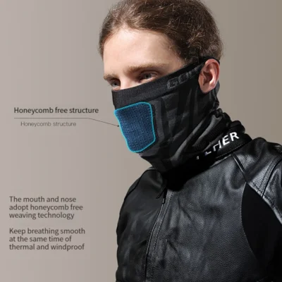 GTUBIKE Motorcycle Mask Winter Half Face Mask Windproof Cycling Snowboard Ski Hiking Masks Sport Scarf Neck Warm Bicycle Mask