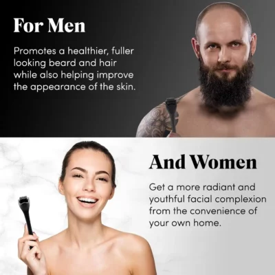 540 Micro Needles Derma Roller for Skin,Beard & Hair Growth,0.2mm.25mm.3mm,Face Roll Tool,Professional Facial Skincare Tools