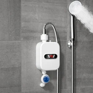 Tankless Water Heater Electric 3500W Instant Shower Heating Kit Electric Hot Water Heating Set for Bathroom Shower Room Toliet