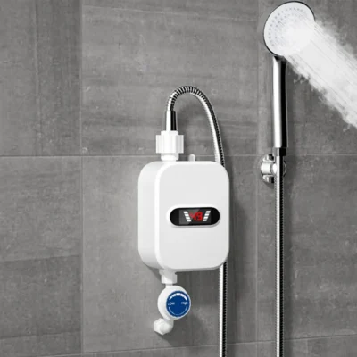 Tankless Water Heater Electric 3500W Instant Shower Heating Kit Electric Hot Water Heating Set for Bathroom Shower Room Toliet