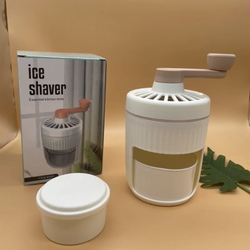 Household Small Hand Ice Crusher Stainless Steel Blade Fast Ice Crushing Removable Cleaning Slushie Maker Machine  Ice Crusher