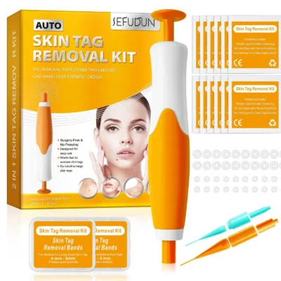Double Headed Wart Removing Pen Set Auto Skin Tag Remover Painless Mole Wart Remover Skin Tag Removal Kit Skin Care Beauty Tool