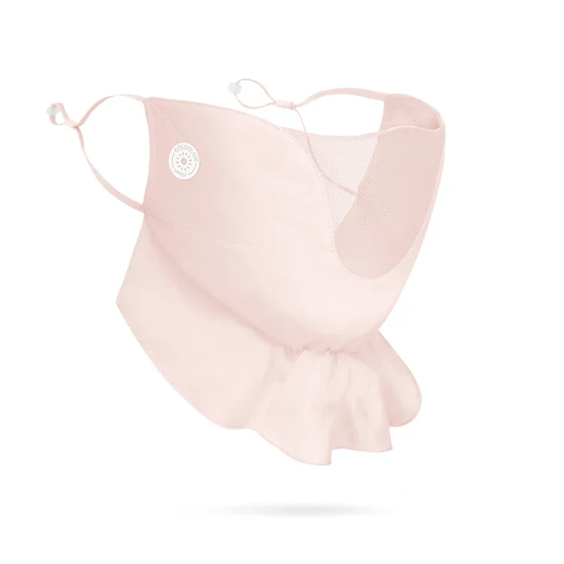 New Summer Ice Silk Sunscreen Face Mask Anti UV Head Scarf Outdoor Cycling Sports Breathable Chiffon Mask Thin Style Tube Scarf