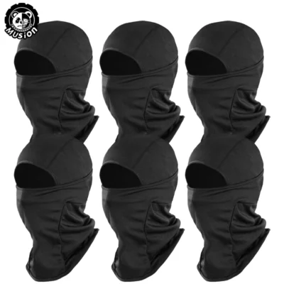 Musion Motorcycle Balaclava Sun Protection Full Face Mask Breathable Mesh Airsoft Mask Balaclava Bicycle Cycling Head Cover Unde