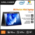 CRELANDER P8 Mini Gaming Laptop 8 Inch Touch Screen Intel Alder Lake N150 12GB DDR5 Windows 11 WiFi 6 Small Pocket Laptop
