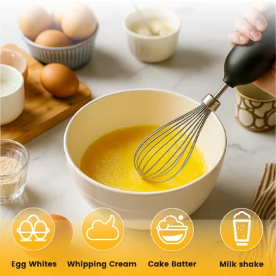 SUPERLEX 4-in-1 Handheld Blender Set, Including 500ml Cup, 350W 2-speed Regulation Suitable For Cutting,Making Soups, And Sauces