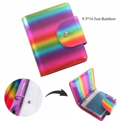 10Pcs Nail Stamping Plate Holder Case Inner Pages 6*12cm/9.5*14.5cm Nails Art Template Album Storage Bag Nail Art Sticker