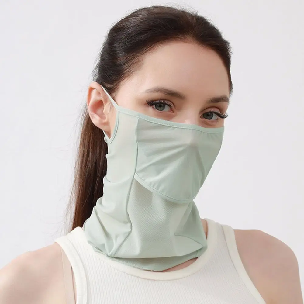 Outdoor Sunscreen Face Mask Golf Sun Proof Ice Silk Bib Men Women Fishing Riding UV Protect Neckline Mask Summer Sun Proof Mask
