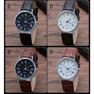 Men Watches Business Wrist Watch Luxury Leather Strap Analog Watches Quartz Wristwatches Clock Men Women Casual Simple Watch