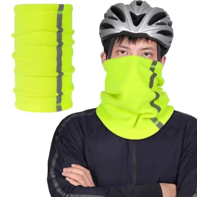 GTUBIKE Winter Warm Fleece Neck Scarves Reflective Skiing Neck Cover Mask Motorcycle Half Face Mask Scarf Riding Windproof