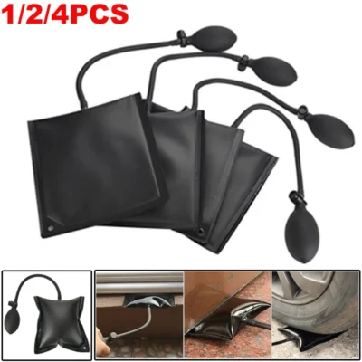 1/2/4PCS Air Pump Bag Car Door Inflatable Shims Multifunctional Air Wedge Airbag Pump for Door Window Installation Repair Tool