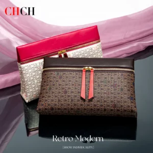 CHCH Women's Shoulder Bag New Coffee Color Letter Postman Bag Winter Business Commuter Women's Bag