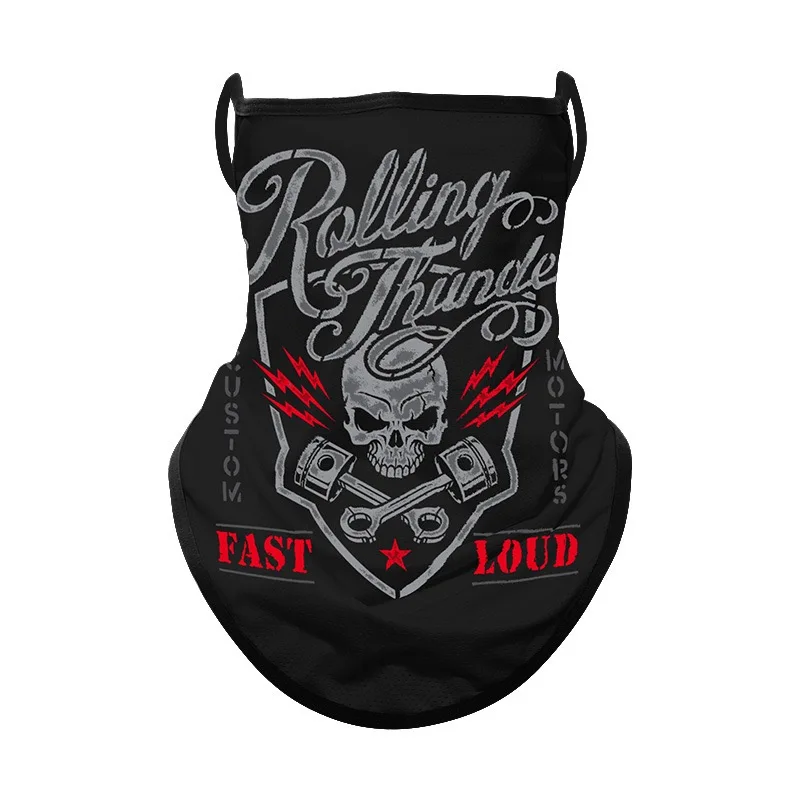 Motorcycle Face mask Breathable Scarf Multifunctional Half Face Mask Snowboard Neck Triangle Scarf Hats
