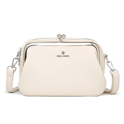 Elegant Shoulder Bag for Women Soft Leather Crossbody Bags Designer Multiple Pockets Messenger Bag Ladies Purses and Handbags