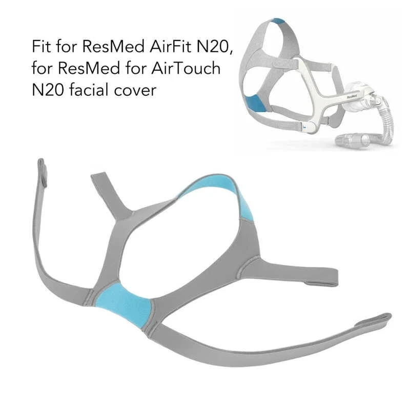ResMed Airfit N20 Nasal Mask Headband Blue Grey Sponge Headband Respirator Headband Binding Full Face Mask Dedicated CPAP