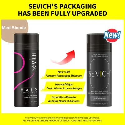 Sevich 25g 10 Colors Keratin Hair Loss Building Fiber Hair Growth Fiber Refill Hair Loss Concealer Blender Hair Care Product