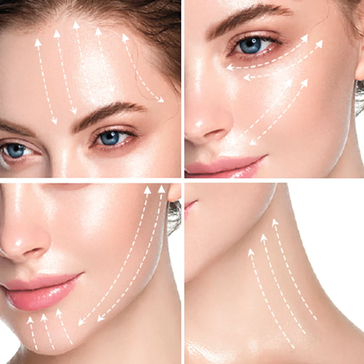 EELHOE Gold Protein Collagen Combination Absorbable Thread Instant Lift Firming Deep Moisturizing Face Shrink Pores Skincare Kit
