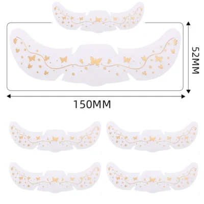 6Pcs/Set Glitter Skincare Freckles Face Tattoo Sparkle Temporary Tattoo Bow Love Kiss Makeup Patch Valentine's Day Face Tattoo