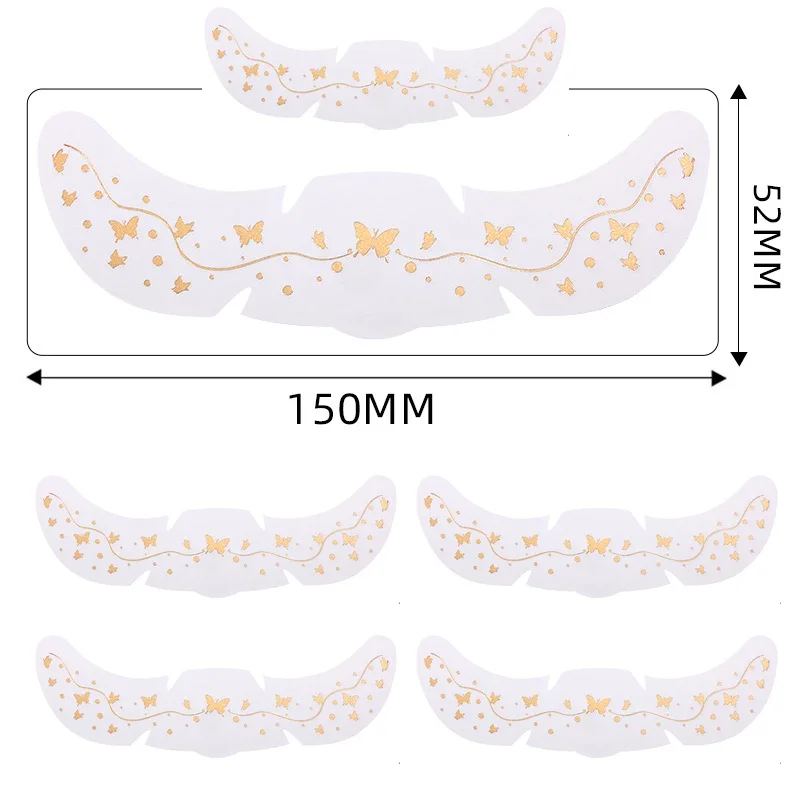 6Pcs/Set Glitter Skincare Freckles Face Tattoo Sparkle Temporary Tattoo Bow Love Kiss Makeup Patch Valentine's Day Face Tattoo