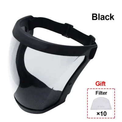 Security protection Shield Transparent Full Face Mask Kitchen Anti-splash Safety Glasses Shield Windproof Anti-Fog Head Cover