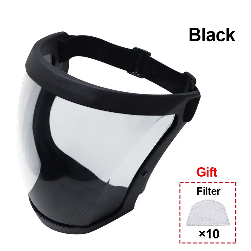 Security protection Shield Transparent Full Face Mask Kitchen Anti-splash Safety Glasses Shield Windproof Anti-Fog Head Cover